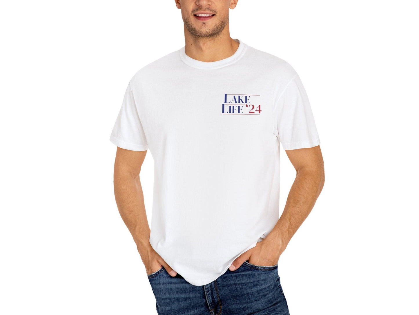 Herrington Lake Patriots Lake Life Election 24 Double-Sided Premium Garment-Dyed Comfort Colors TShirt