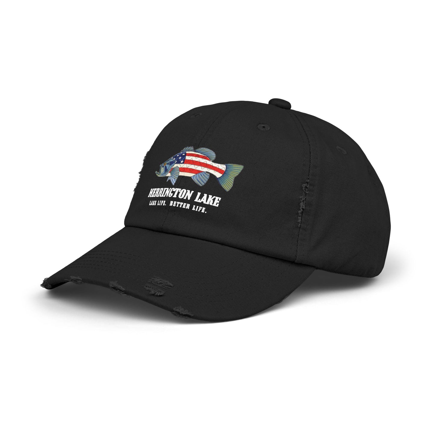 Herrington Lake Patriots All-American Angler Distressed Cap