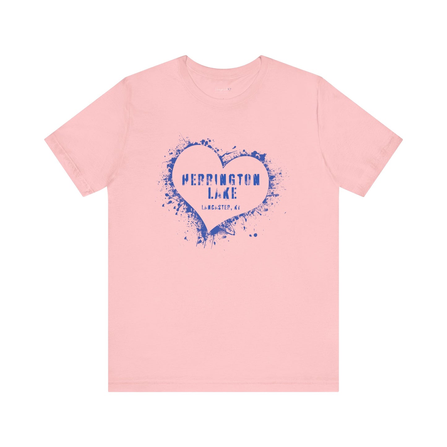 Herrington Lake Heart & Hometown Jersey Knit Cotton Tee (Lancaster, KY)