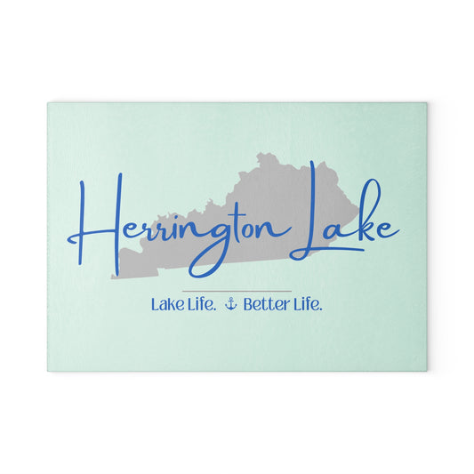 Herrington Lake Signature Collection Glass Cutting Board - White