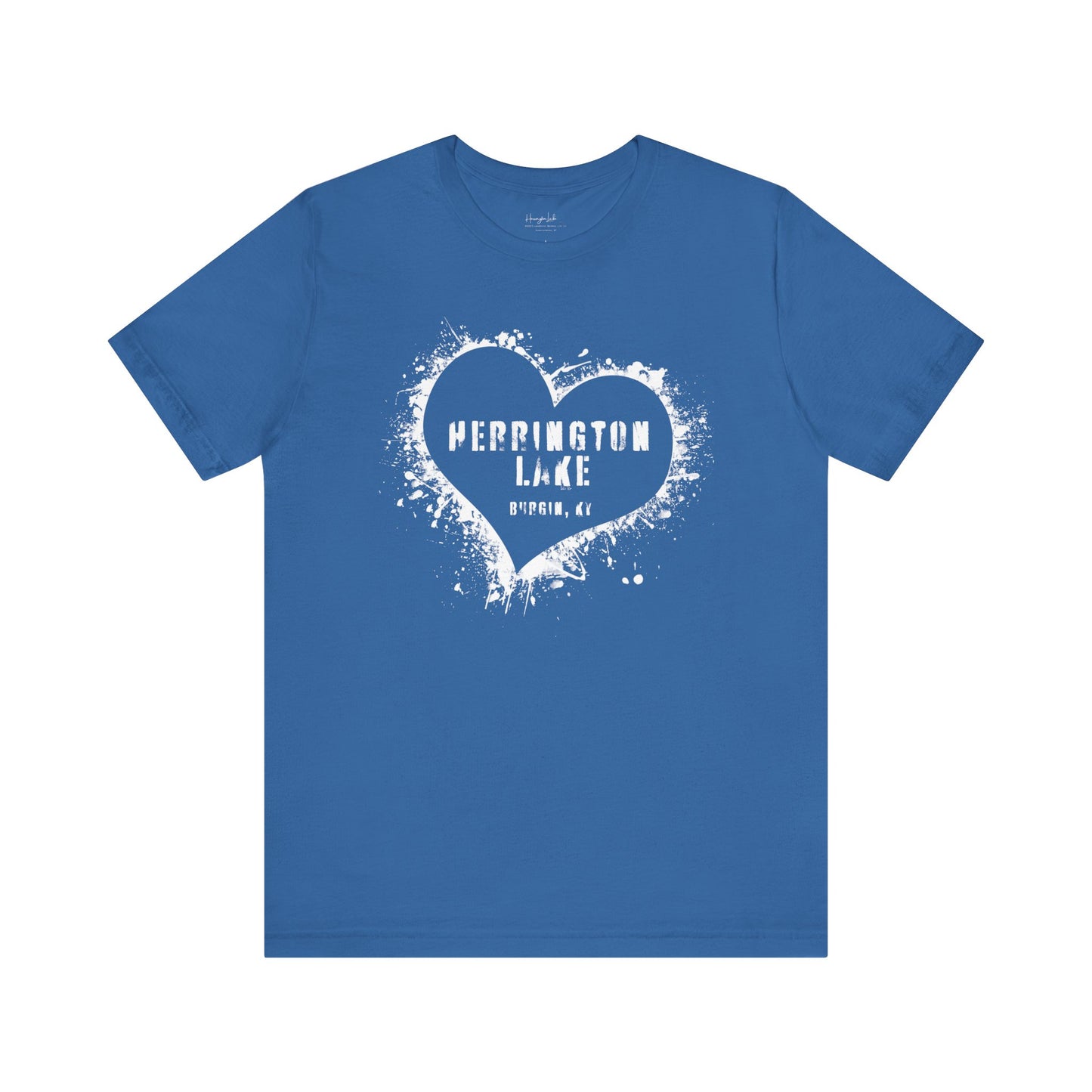 Herrington Lake Heart & Hometown Jersey Knit Cotton Tee (Burgin, KY)