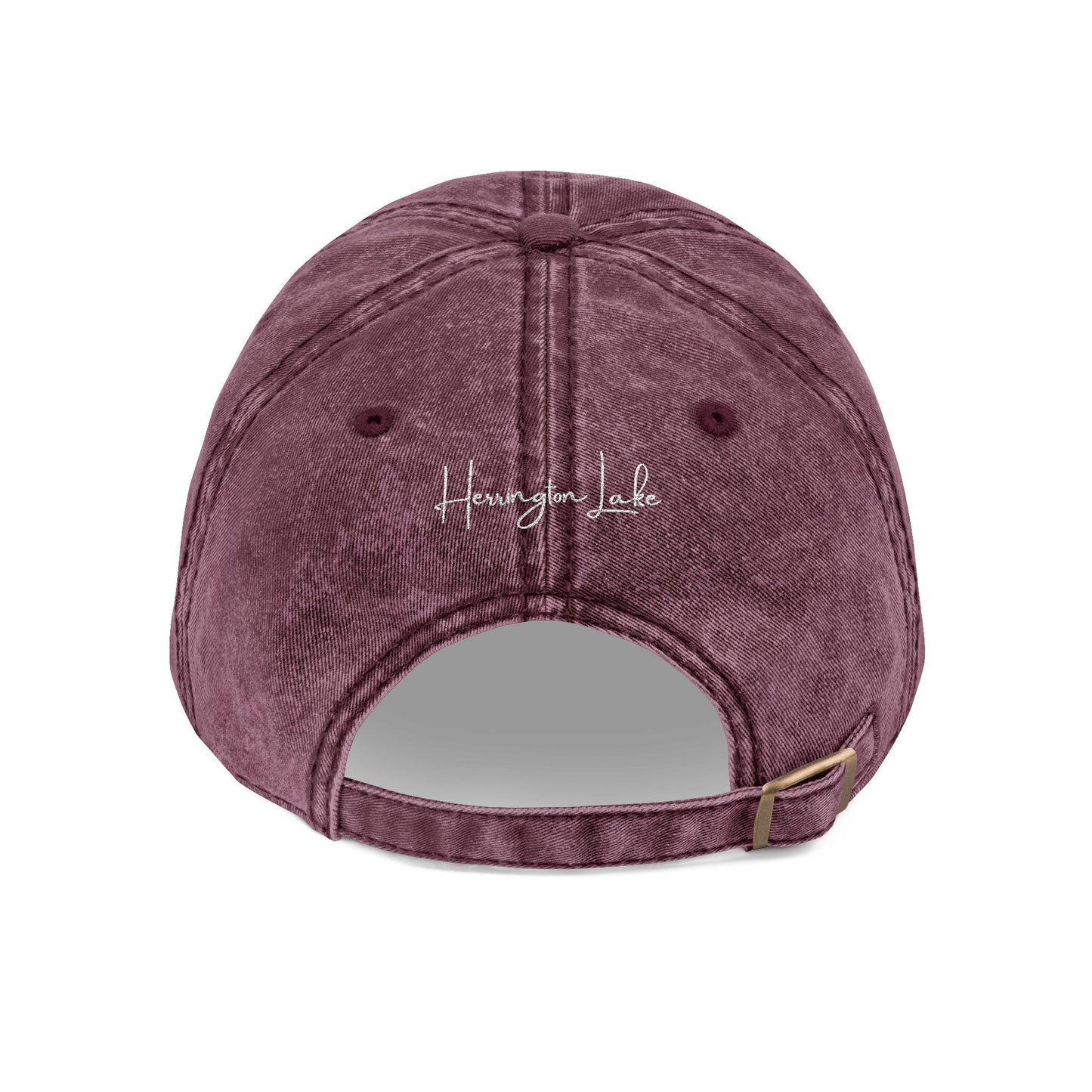 Embroidered Herrington Lake Nautical Collection Vintage Cap (Embroidery with Back Logo)