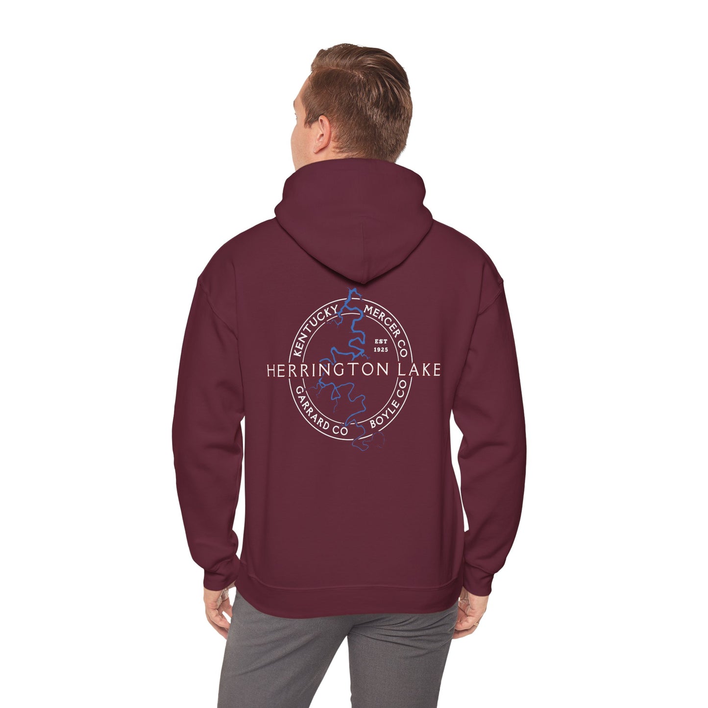 "The Classic" Herrington Lake and County Double-Sided Print Heavy Blend™ Hooded Sweatshirt