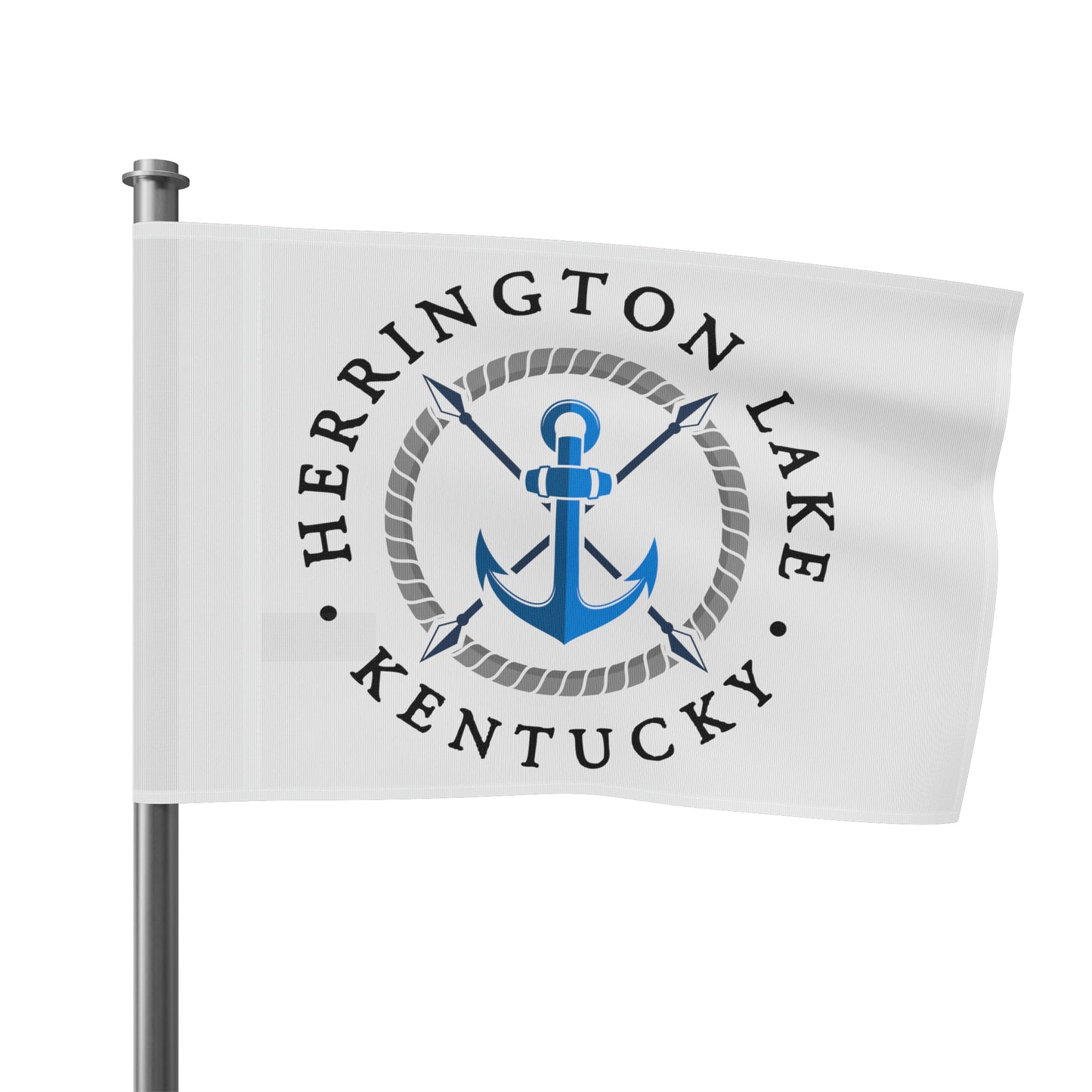 Herrington Lake Nautical Collection Flag - White