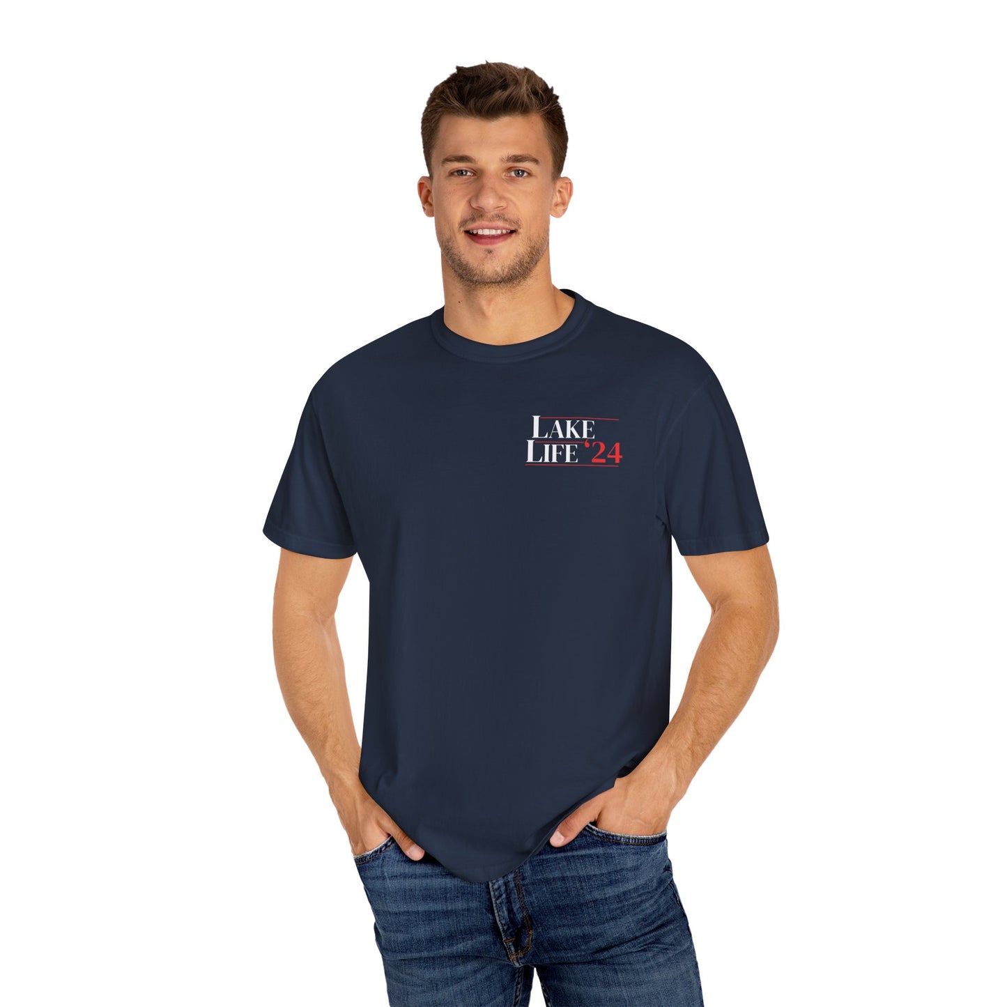 Herrington Lake Patriots Lake Life Election 24 Double-Sided Premium Garment-Dyed Comfort Colors TShirt