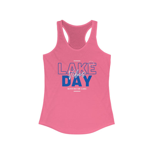 Lake Day Vibes Women's Ideal Racerback Tank