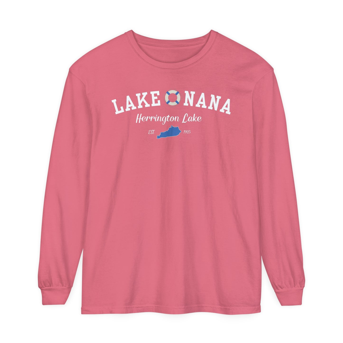 "Lake Nana" Garment-Dyed Premium Comfort Colors™ Long Sleeve T-Shirt