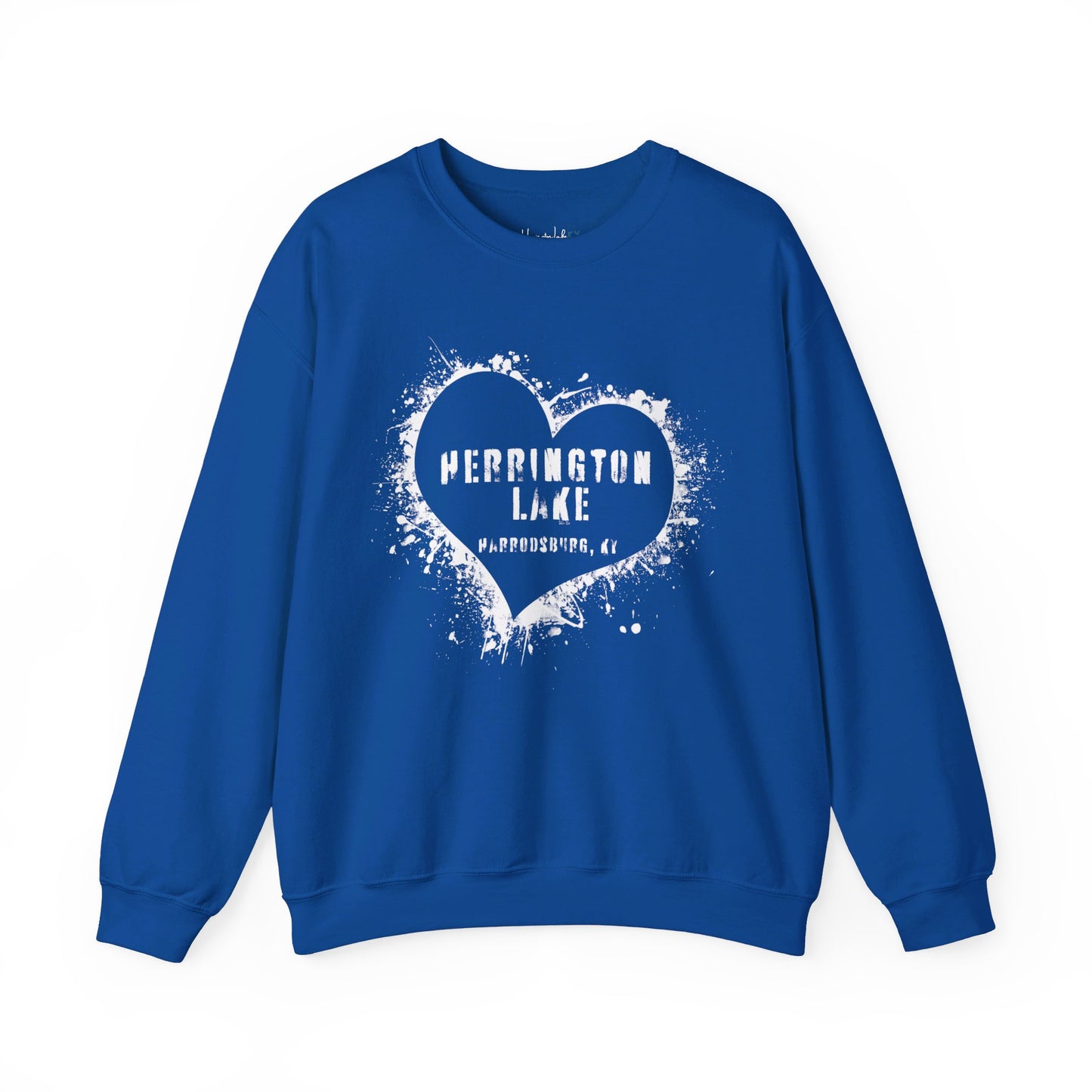 Herrington Lake Heart & Hometown Unisex Heavy Blend™ Crewneck Sweatshirt (Harrodsburg, KY)