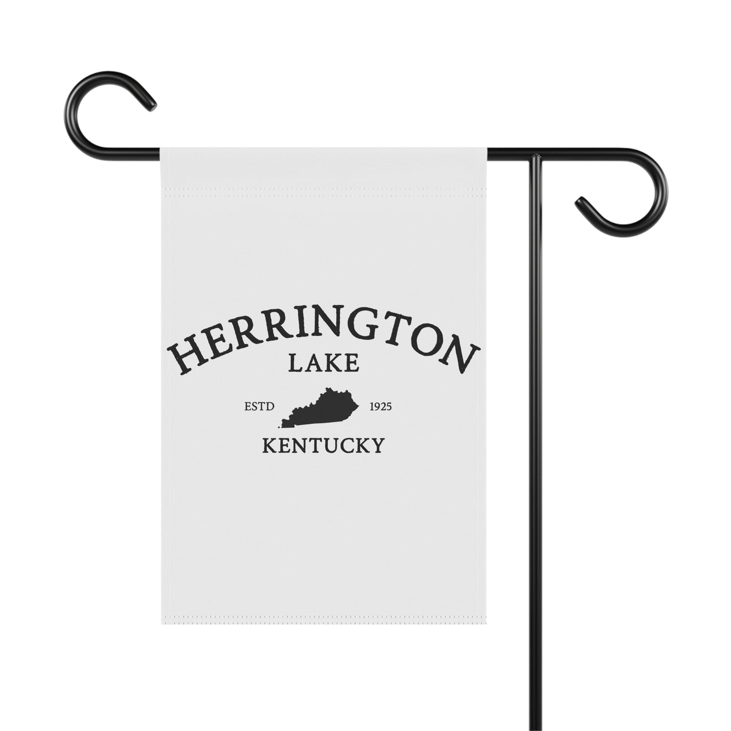 Simply Herrington House Banner and Garden Flag - Black on White