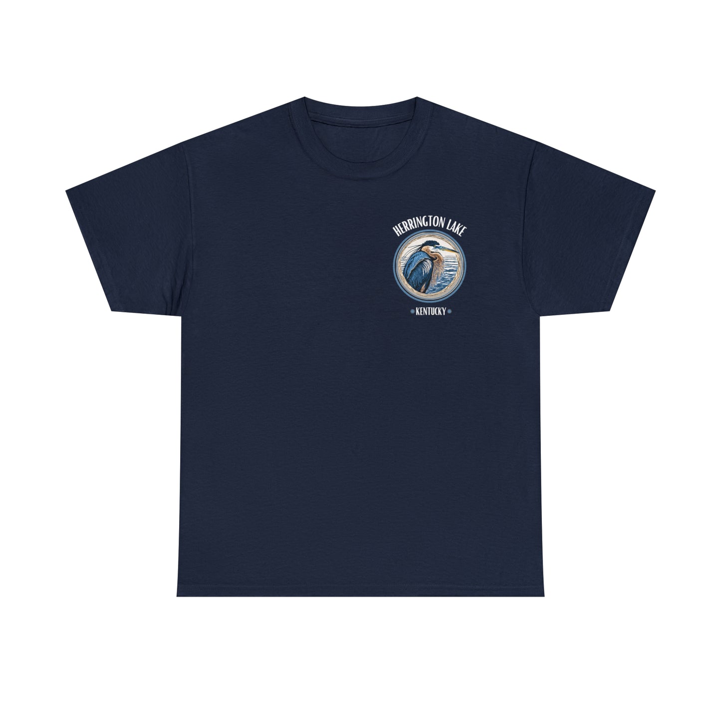 Great Blue Heron - Double-Sided Herrington Wildlife Collection Cotton Tee