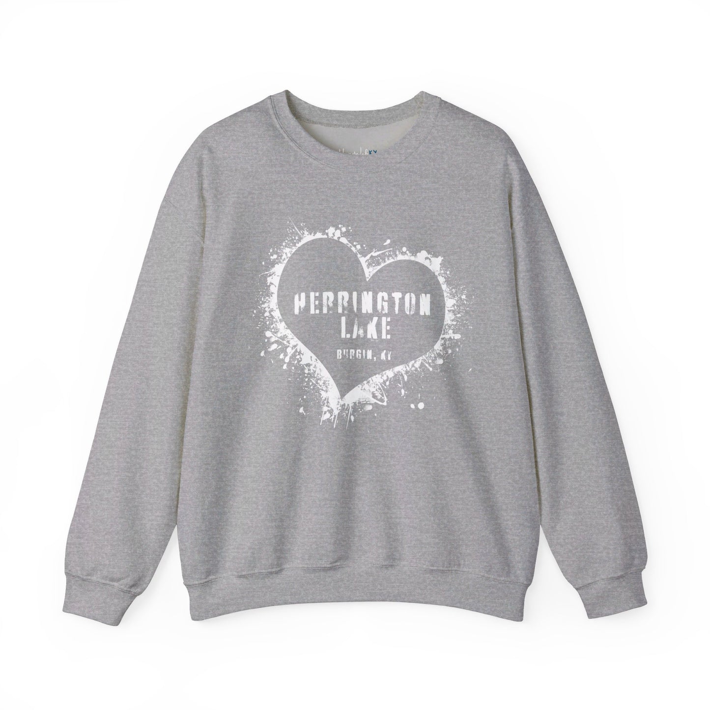 Herrington Lake Heart & Hometown Unisex Heavy Blend™ Crewneck Sweatshirt (Burgin, KY)