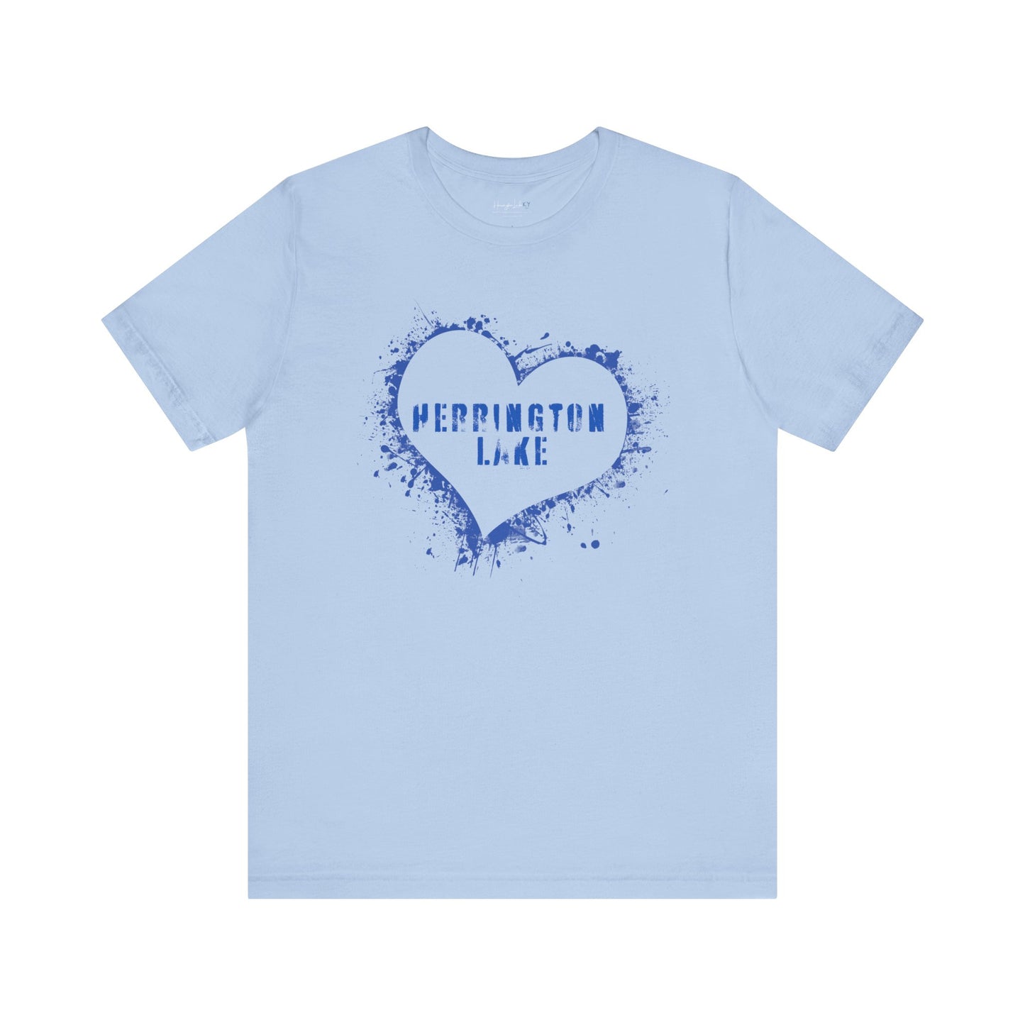 Herrington Lake Heart & Hometown Jersey Knit Cotton Tee (Plain - No City)