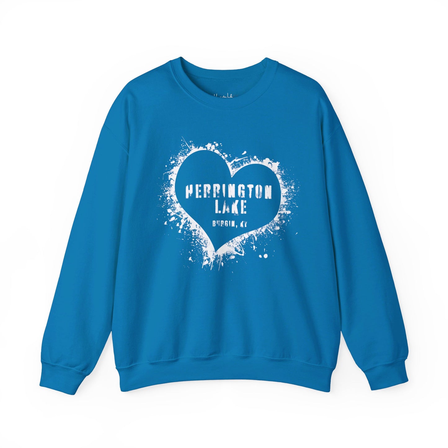 Herrington Lake Heart & Hometown Unisex Heavy Blend™ Crewneck Sweatshirt (Burgin, KY)