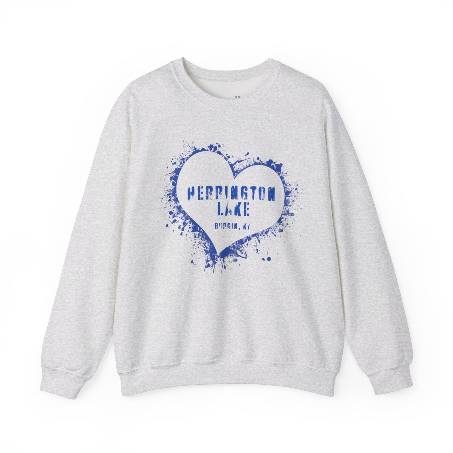 Herrington Lake Heart & Hometown Unisex Heavy Blend™ Crewneck Sweatshirt (Burgin, KY)