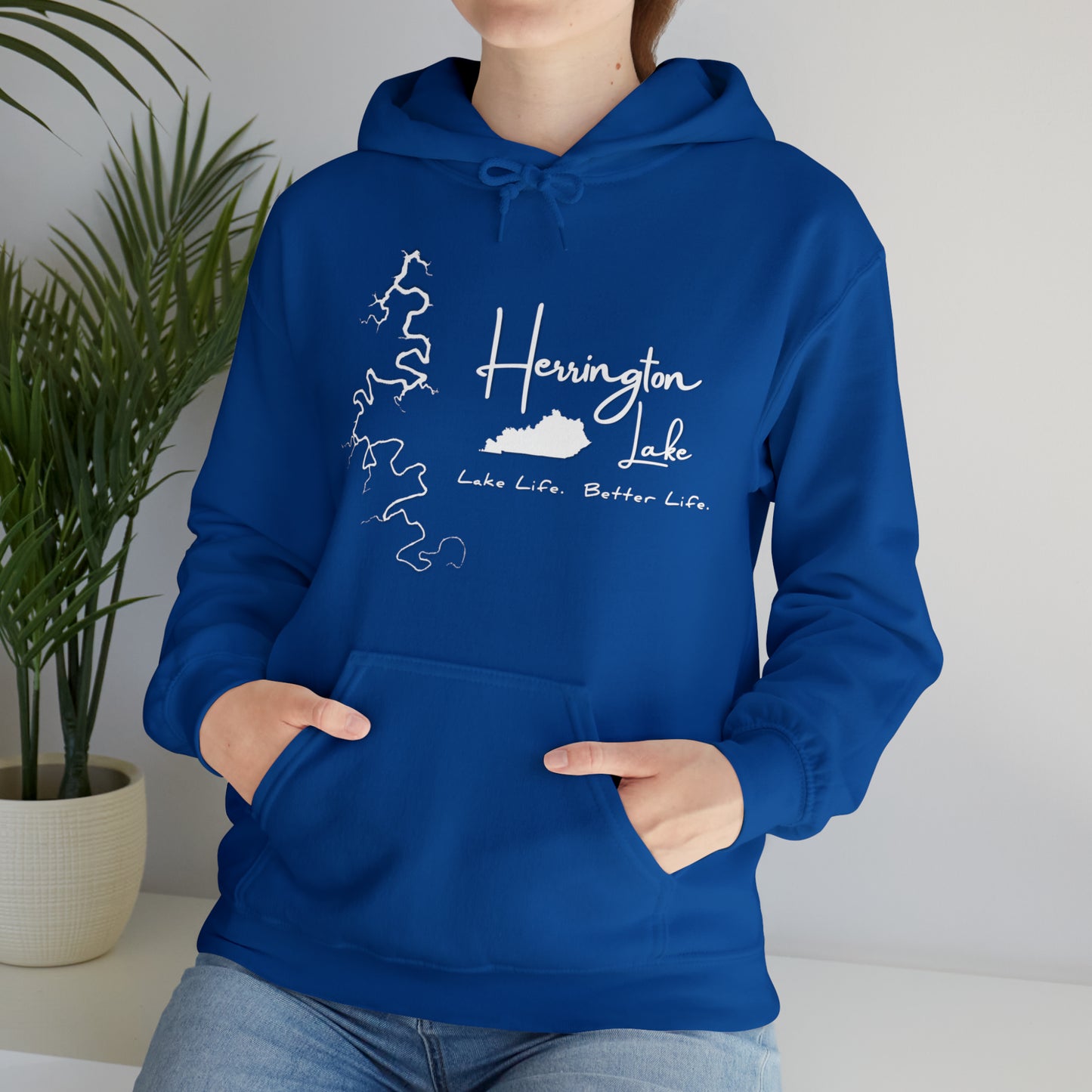 Herrington Lake "Classic" Outline Heavy Blend™ Hooded Sweatshirt