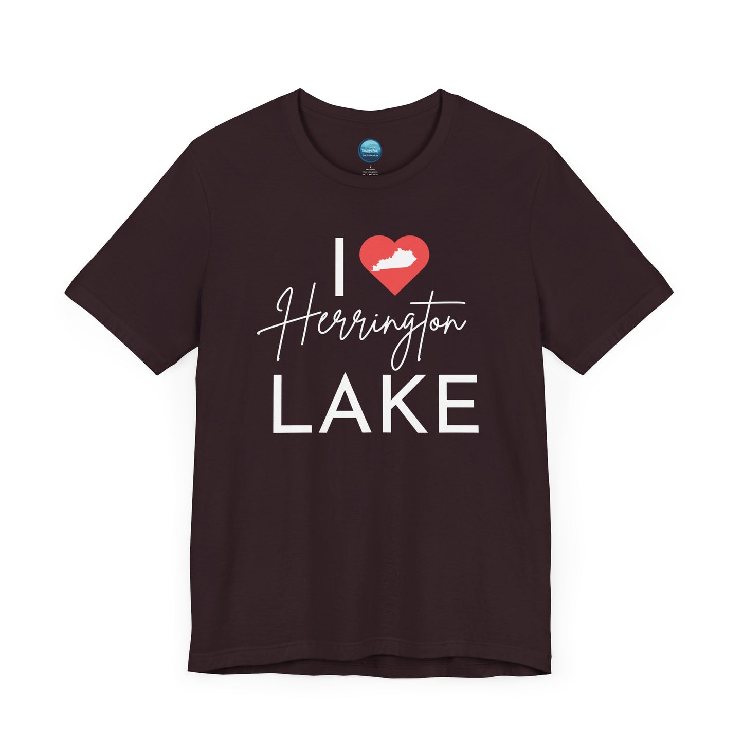 I ❤️ Herrington Lake Unisex Jersey Knit Cotton Short Sleeve Tee