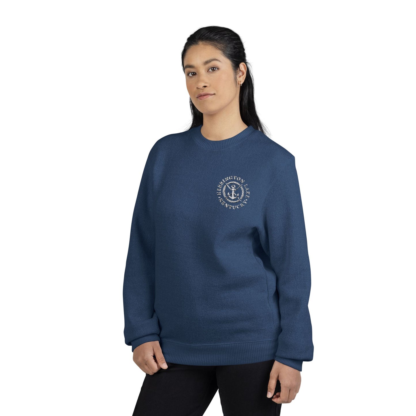Herrington Lake Nautical Collection Unisex Nantucket Crewneck Sweatshirt (Embroidery)