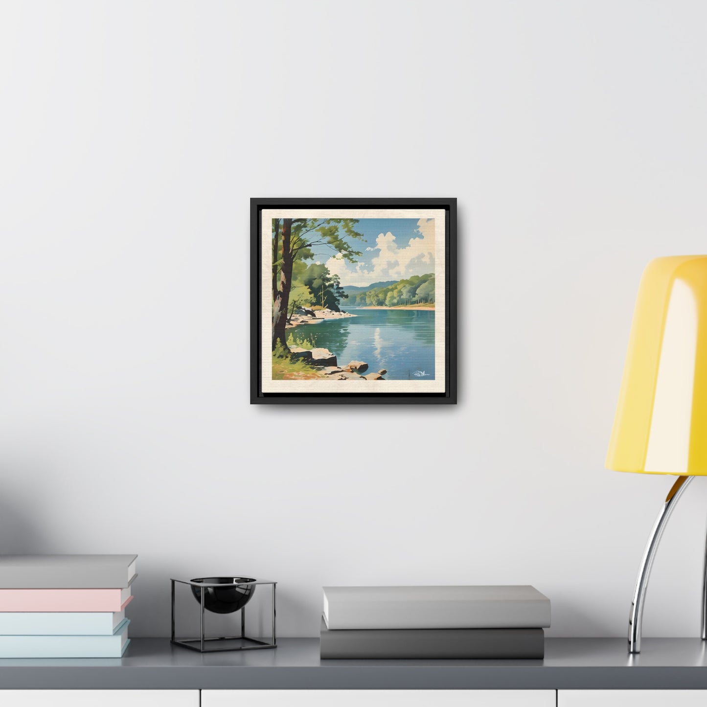 "Afternoon in the Cove" Gallery Canvas Wrap with Poplar Wood Frame
