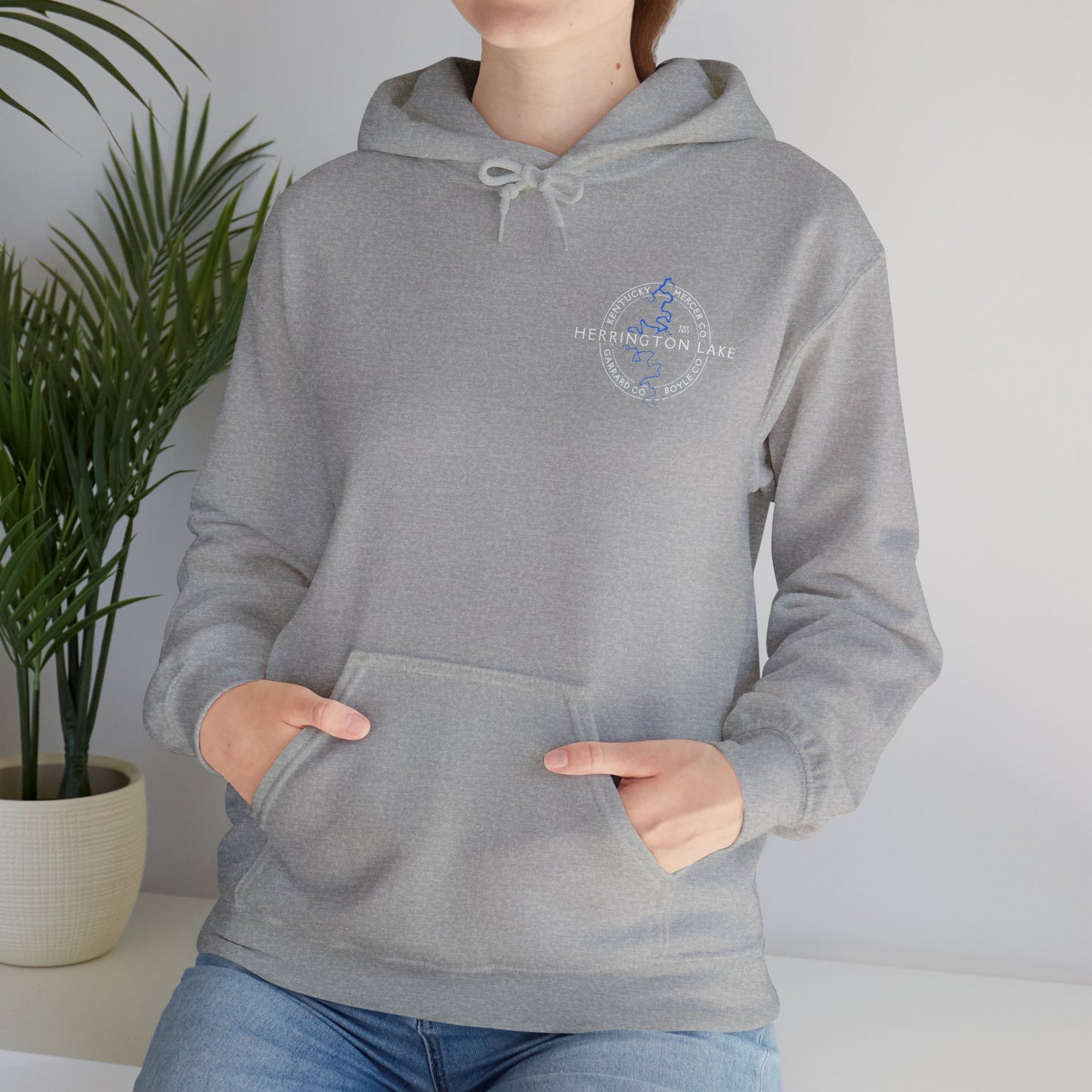 "The Classic" Herrington Lake and County Double-Sided Print Heavy Blend™ Hooded Sweatshirt