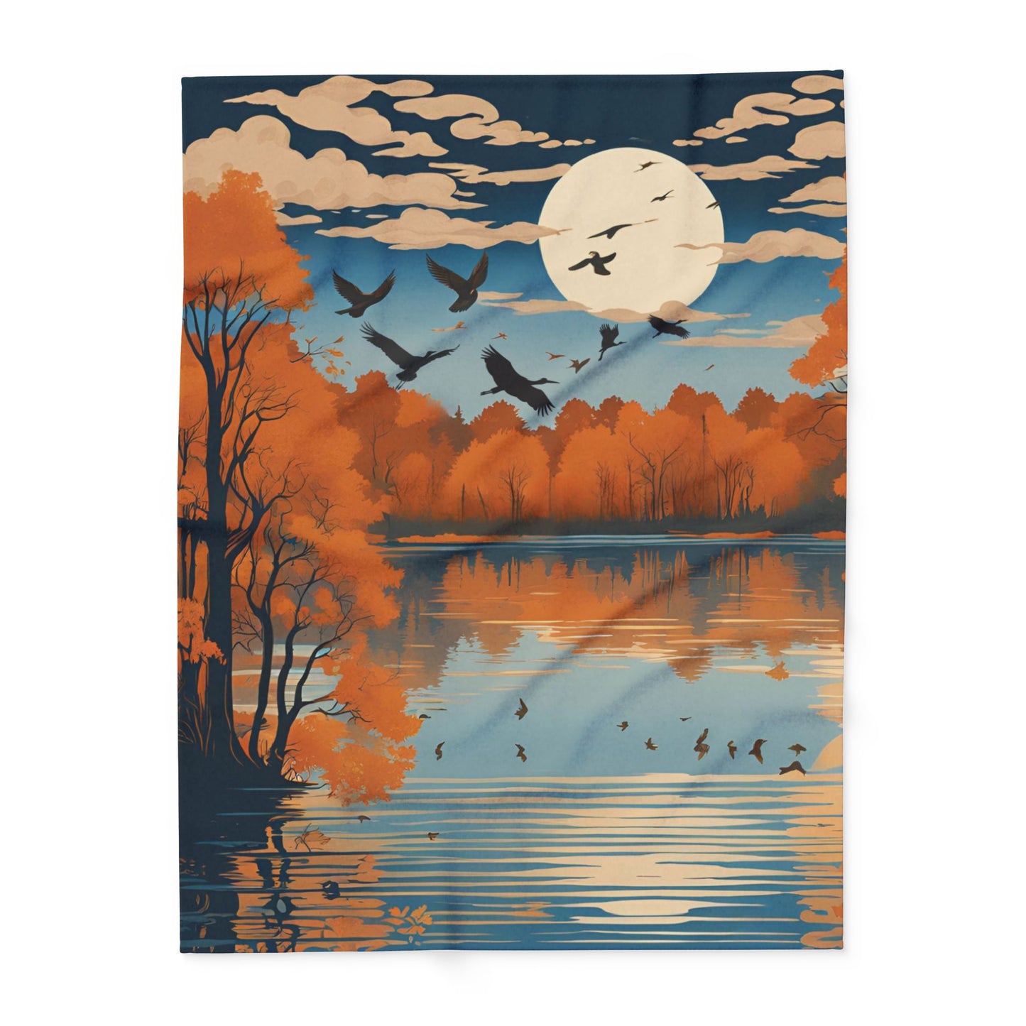 The Seasons: Herrington in Fall Arctic Fleece Blanket