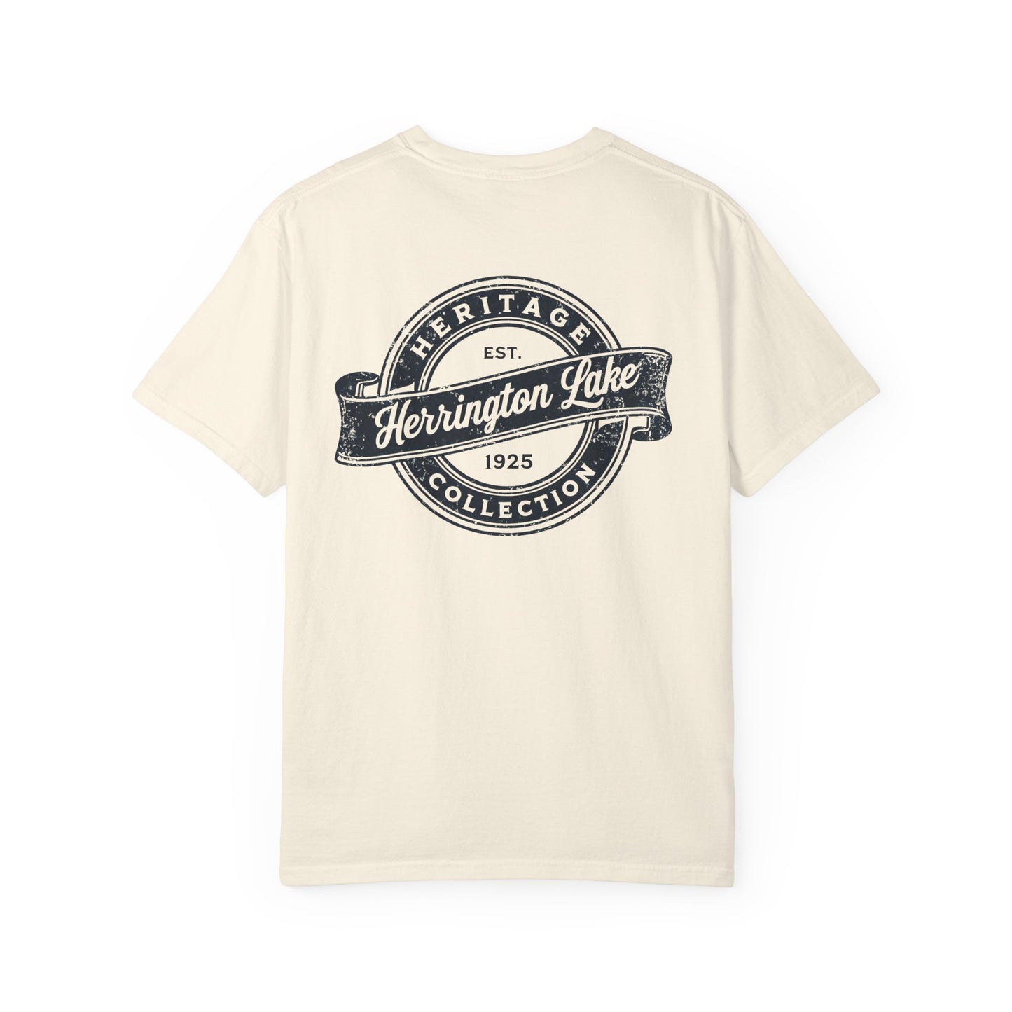 Vintage Herrington Lake Heritage Collection Premium Garment-Dyed Comfort Colors TShirt (Double-Sided Print)