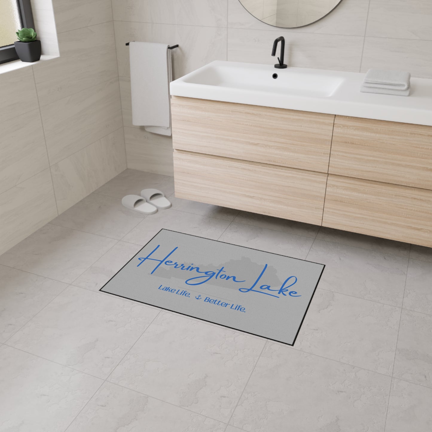 Herrington Lake Signature Collection Heavy Duty Floor Mat, Light Grey