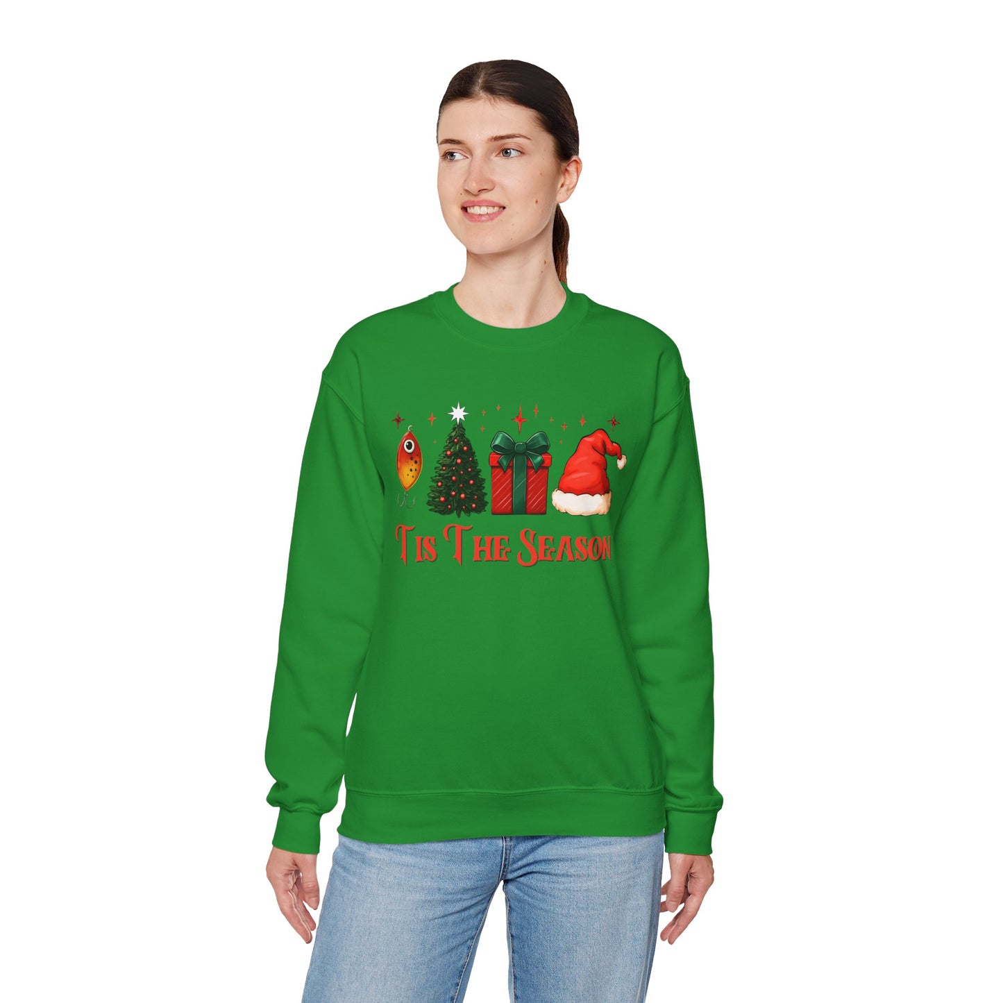 Angler's Christmas Unisex Heavy Blend™ Crewneck Sweatshirt