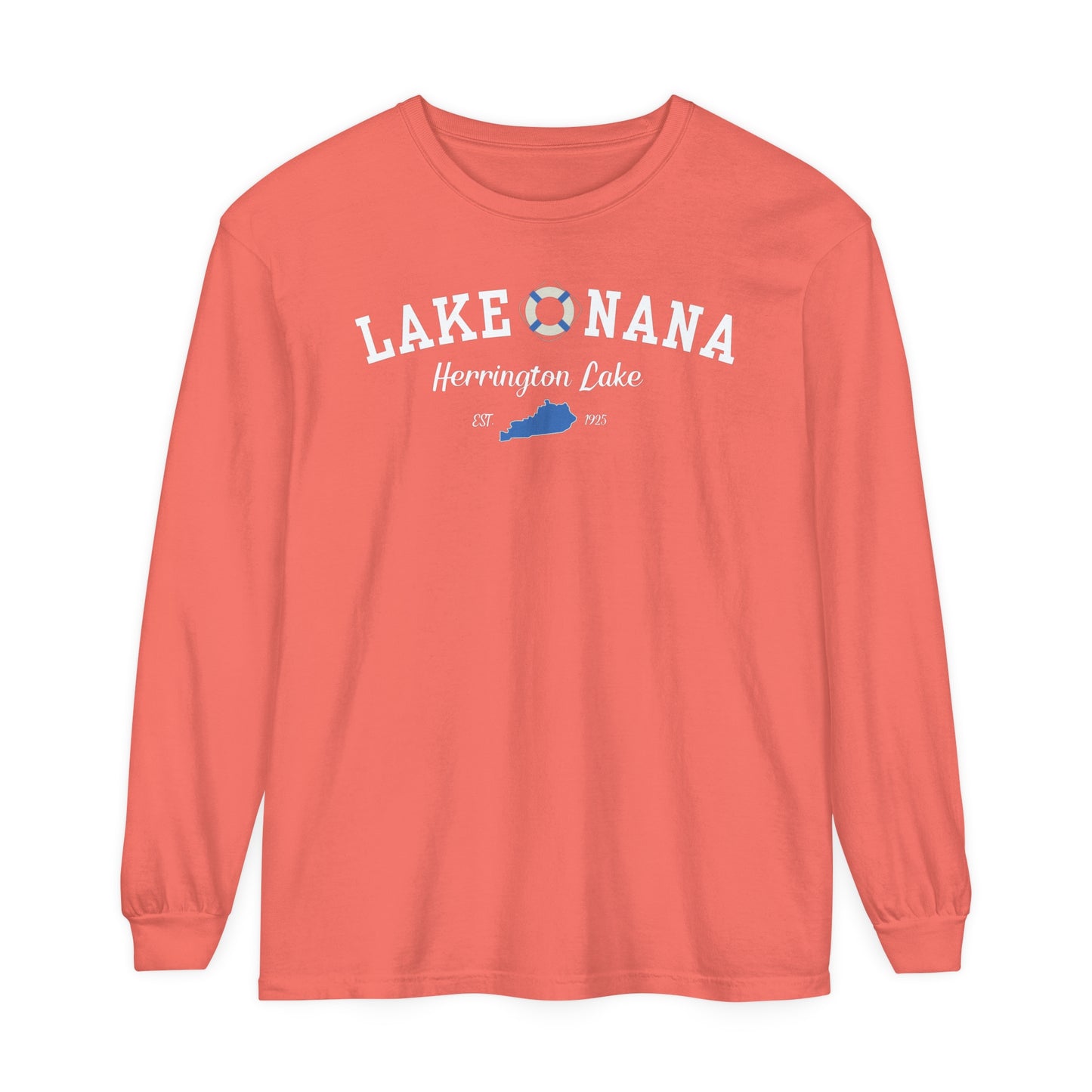 "Lake Nana" Garment-Dyed Premium Comfort Colors™ Long Sleeve T-Shirt