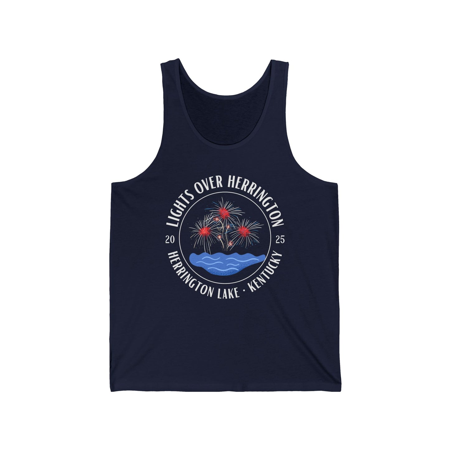 2025 Lights Over Herrington Unisex Jersey Knit Cotton Tank
