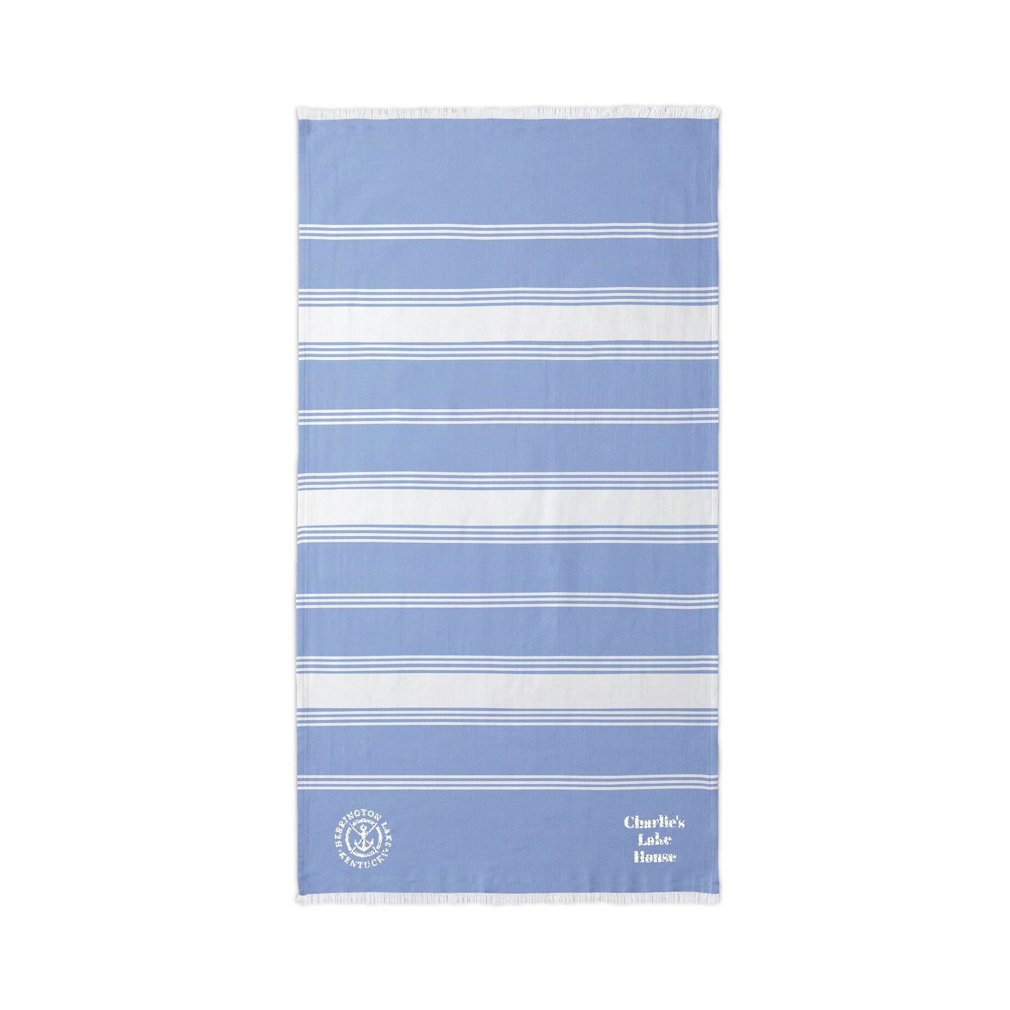 Custom Personlized Herrington Lake Nautical Collection Luxe Beach Throw (Embroidery)
