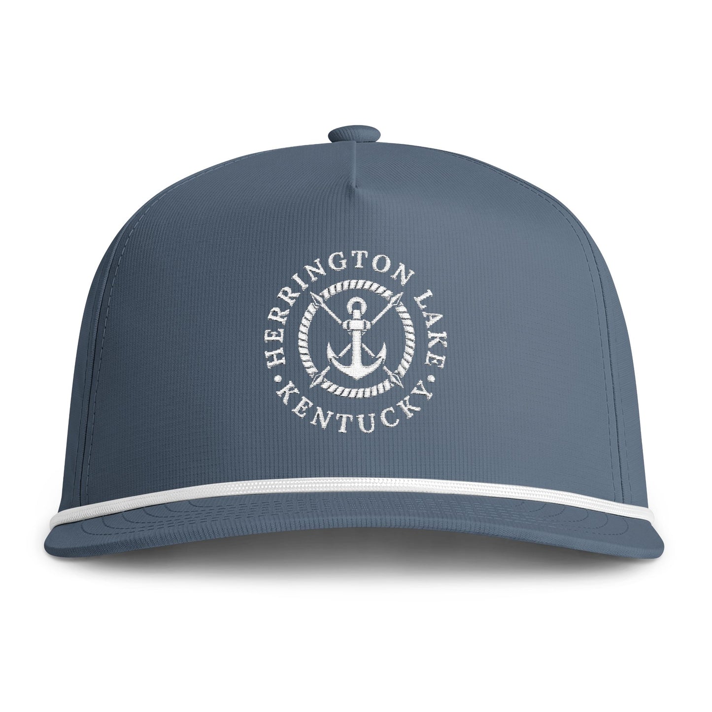 Herringotn Lake Embroidered Nautical Collection Sunwashed Rope Cap