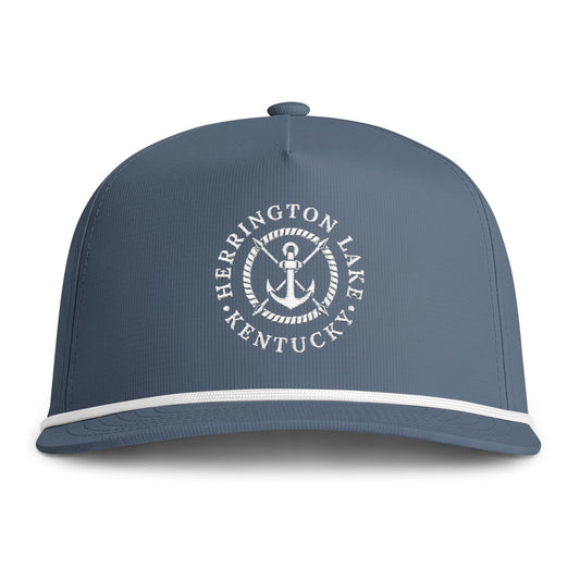 Herringotn Lake Embroidered Nautical Collection Sunwashed Rope Cap