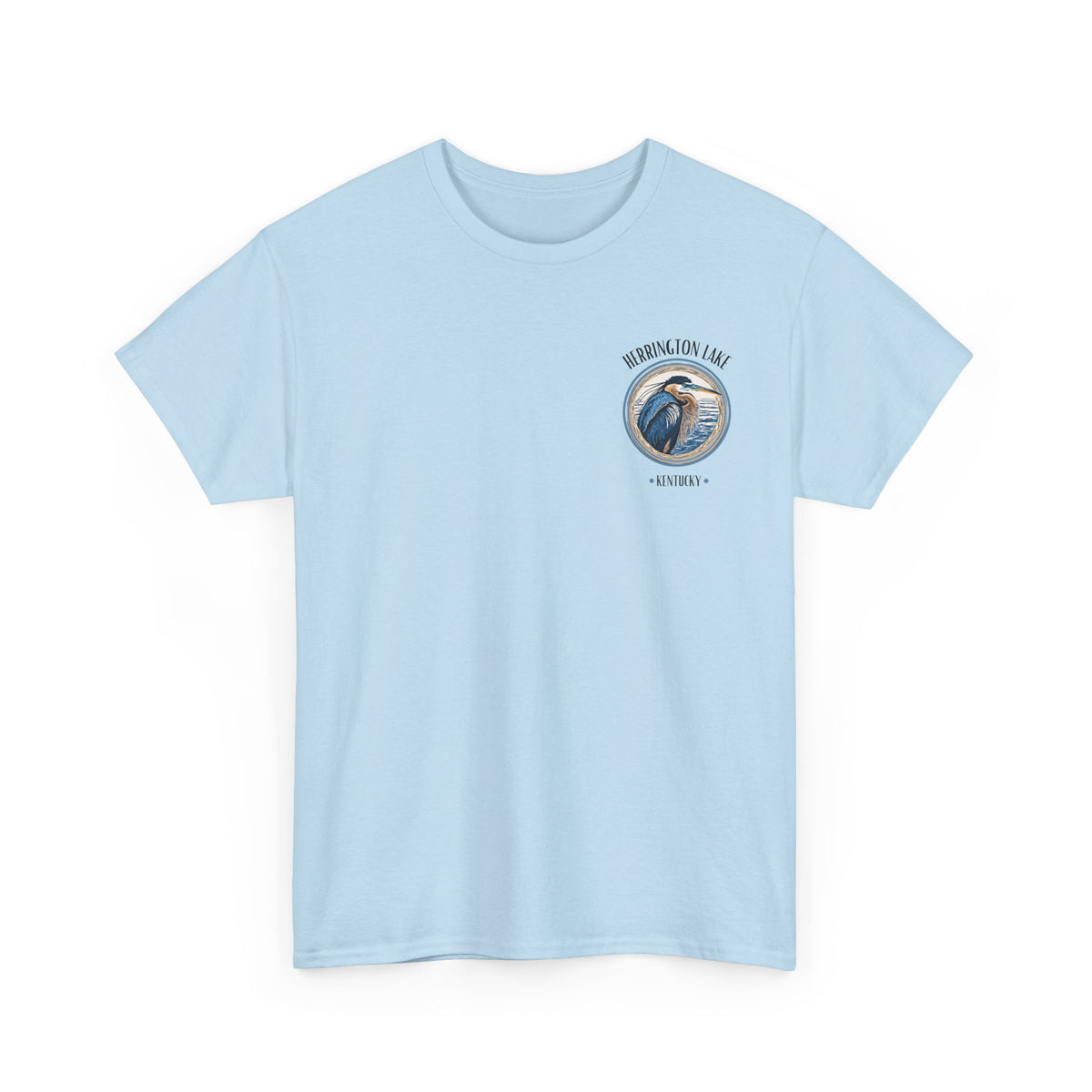 Great Blue Heron - Double-Sided Herrington Wildlife Collection Cotton Tee