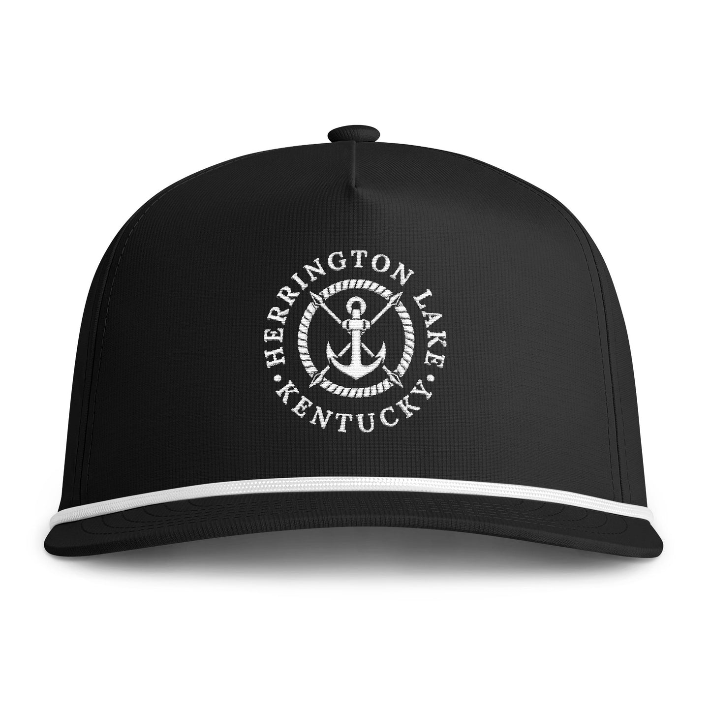 Herringotn Lake Embroidered Nautical Collection Sunwashed Rope Cap