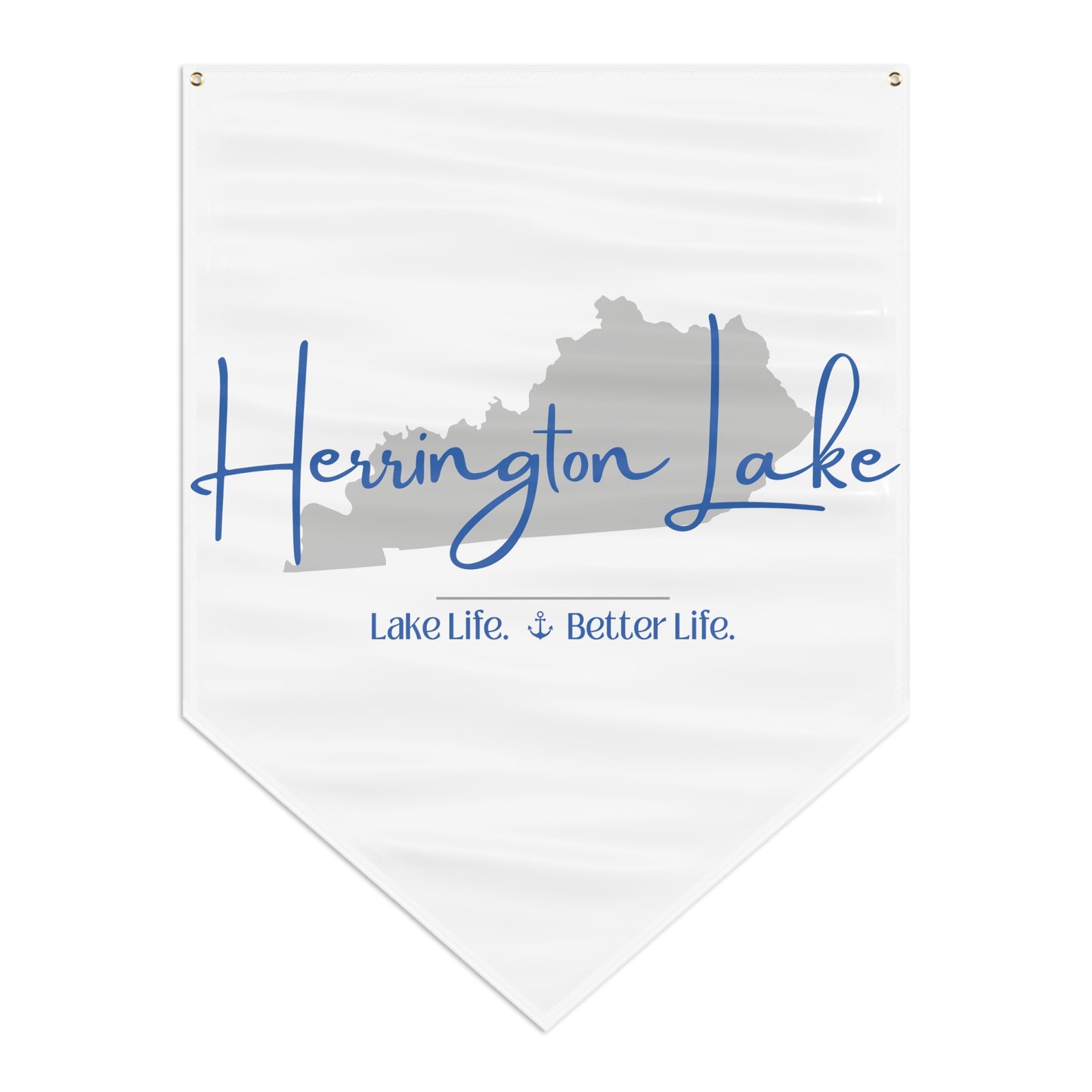 Herrington Lake Signature Collection Pennant Banner in White