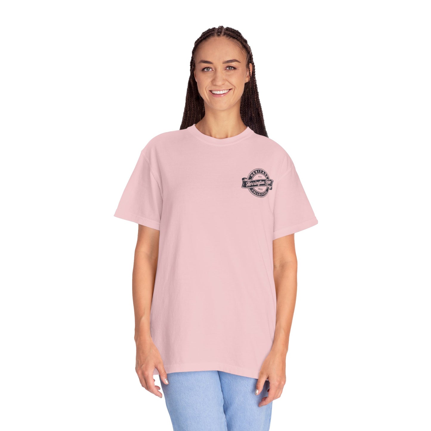 Vintage Herrington Lake Heritage Collection Premium Garment-Dyed Comfort Colors TShirt (Double-Sided Print)