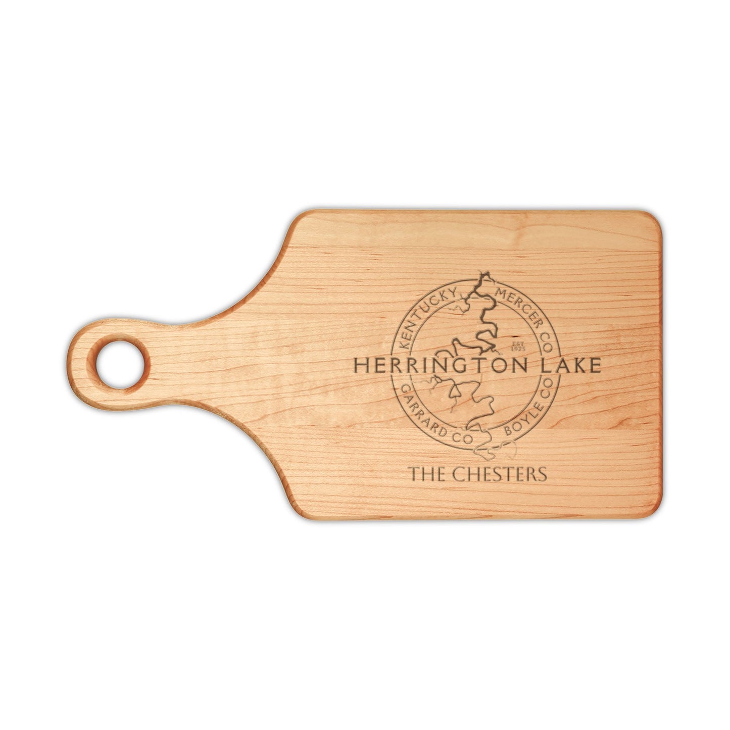 Custom Personalized Herrington Lake Classic Collection Wooden Cutting Board (Engraving - Maple & Walnut)