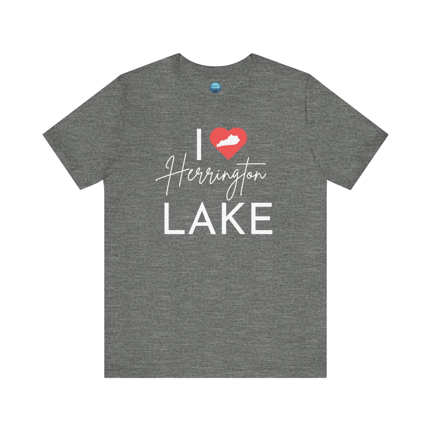 I ❤️ Herrington Lake Unisex Jersey Knit Cotton Short Sleeve Tee