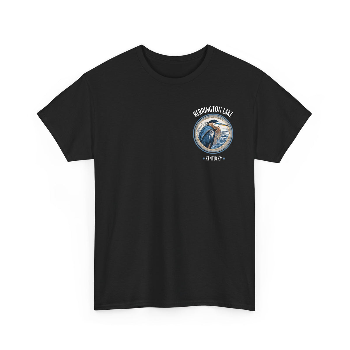 Great Blue Heron - Double-Sided Herrington Wildlife Collection Cotton Tee