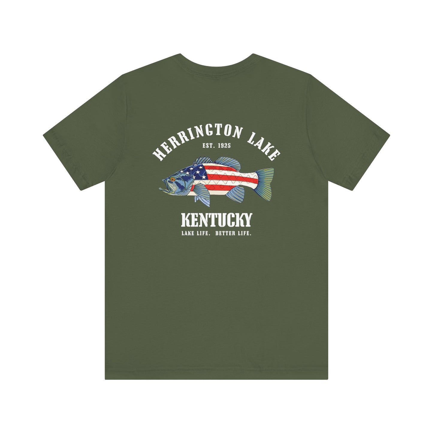 Herrington Lake Patriots All-American Angler Jersey Knit Cotton Tee