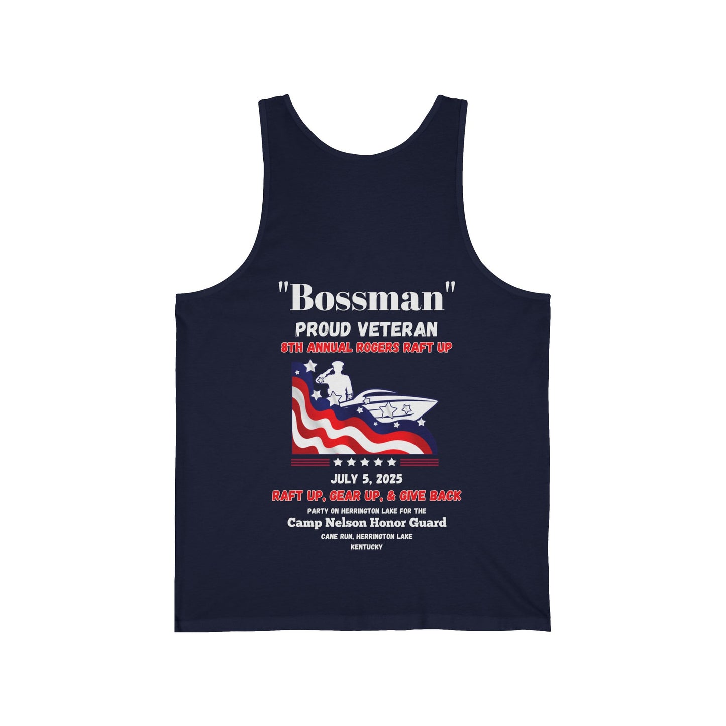 VETERANS 2025 Rogers Raft-Up Unisex Jersey Knit Cotton Tank