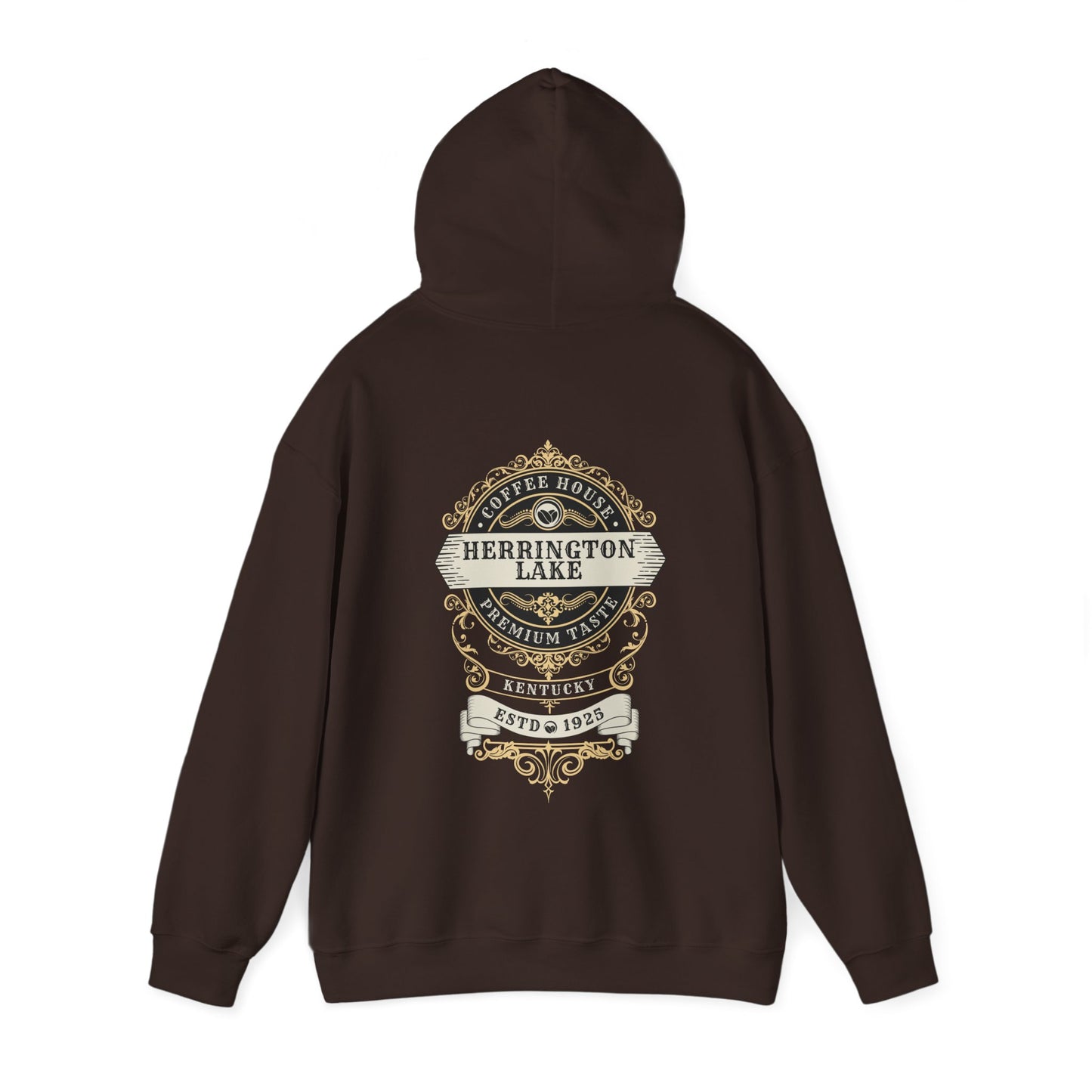 "Premium Taste" Coffee House Collection Double-Sided Print Heavy Blend™ Hooded Sweatshirt