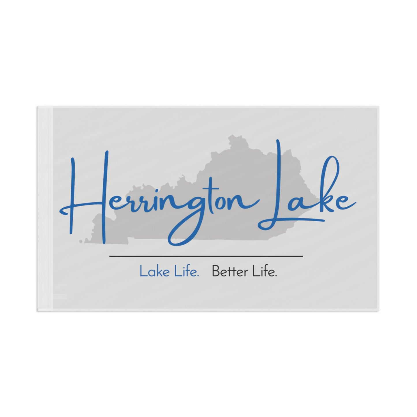Herrington Lake Signature Collection Flag - White