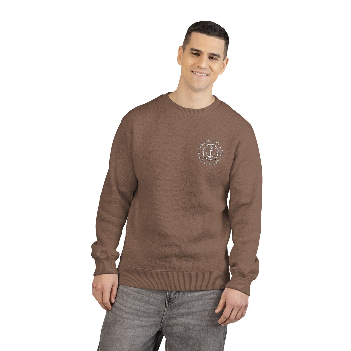 Herrington Lake Nautical Collection Unisex Nantucket Crewneck Sweatshirt (Embroidery)