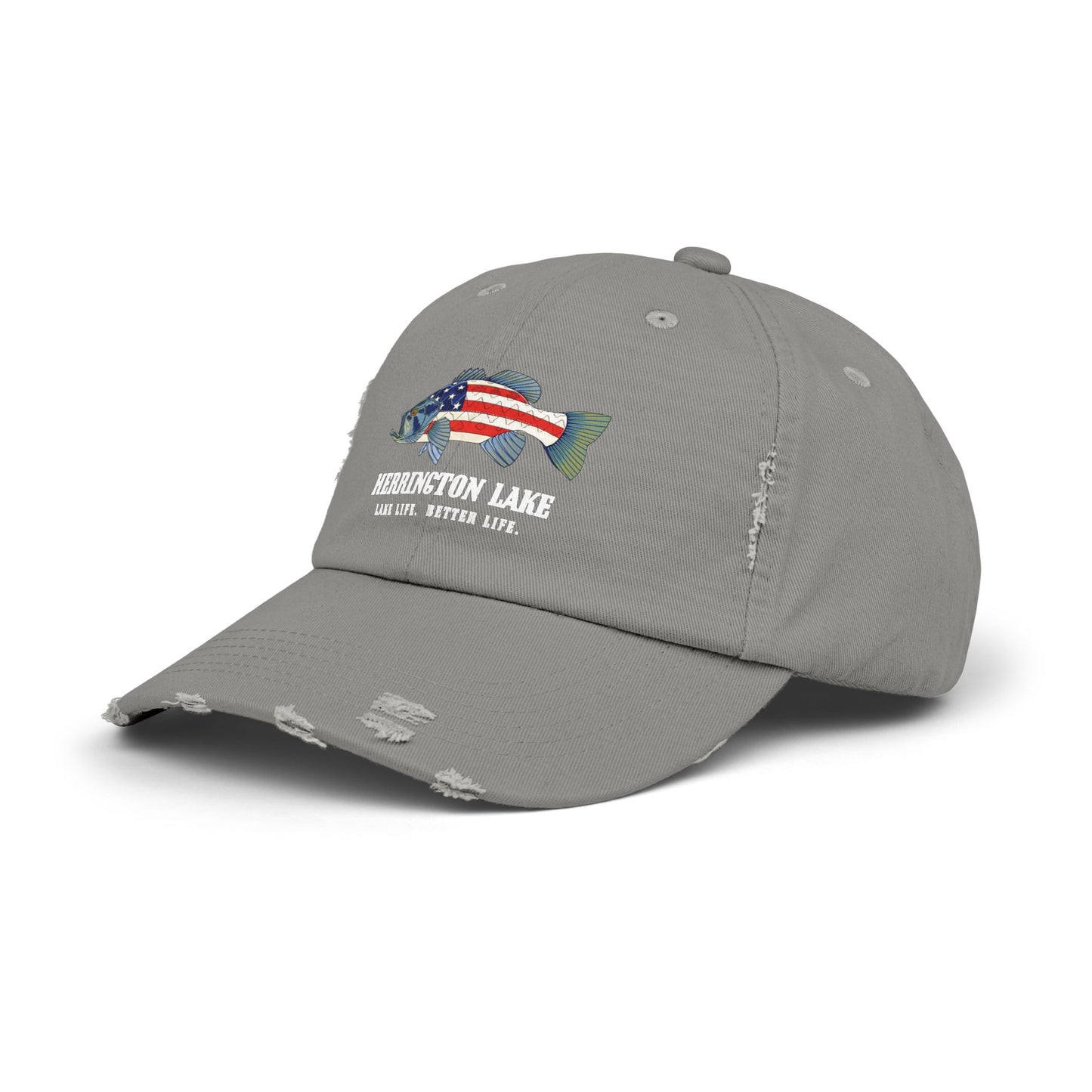 Herrington Lake Patriots All-American Angler Distressed Cap