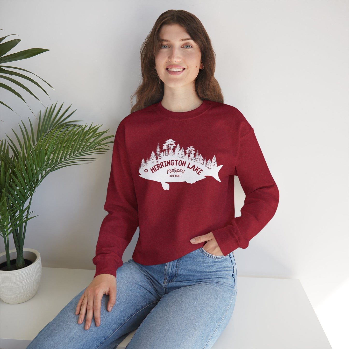 "Fishy Landscape" Unisex Heavy Blend™ Crewneck Sweatshirt