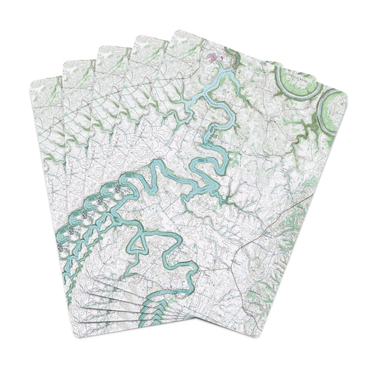 Herrington Lake 1952 USGS Topographic Map Playing Cards