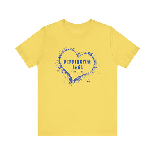 Herrington Lake Heart & Hometown Jersey Knit Cotton Tee (Danville, KY)