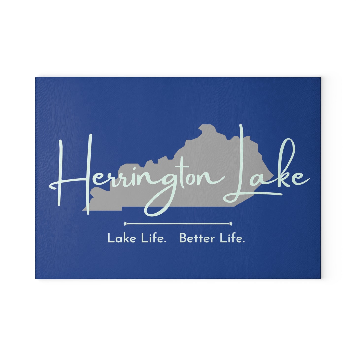 Herrington Lake Signature Collection Glass Cutting Board - Dark Blue