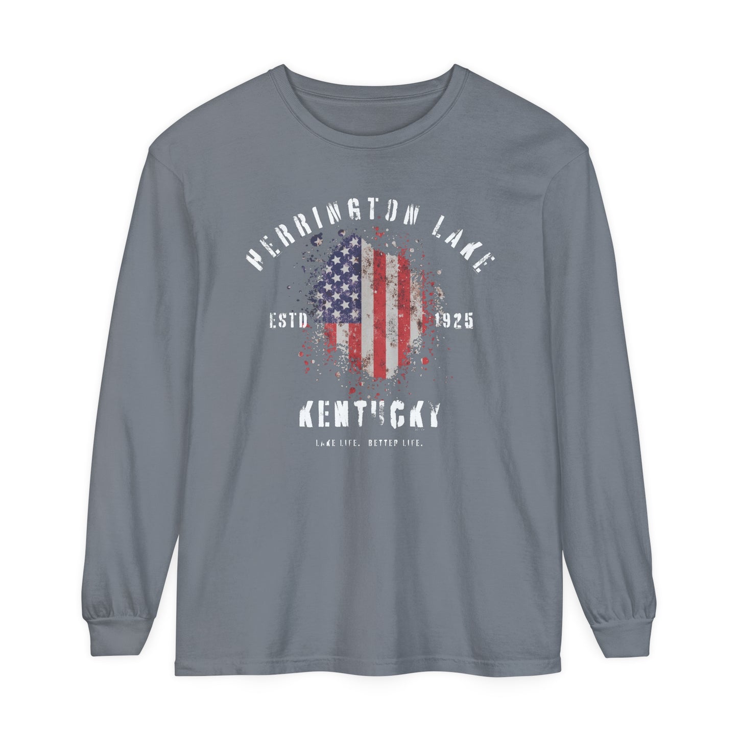 Herrington Lake Patriots Garment-Dyed Premium Comfort Colors™ Long Sleeve T-Shirt